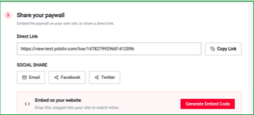 Paywall sharing example